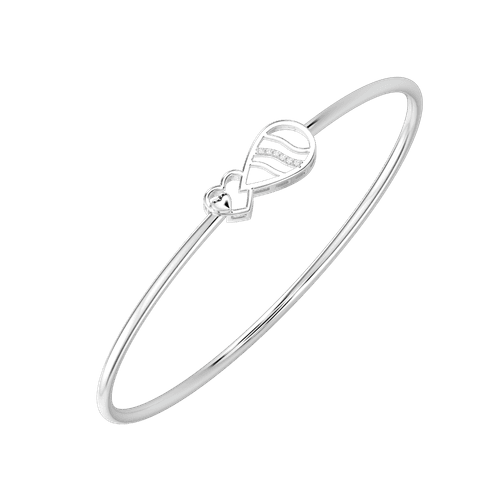 Triple Orbit Sterling Silver Bangle
